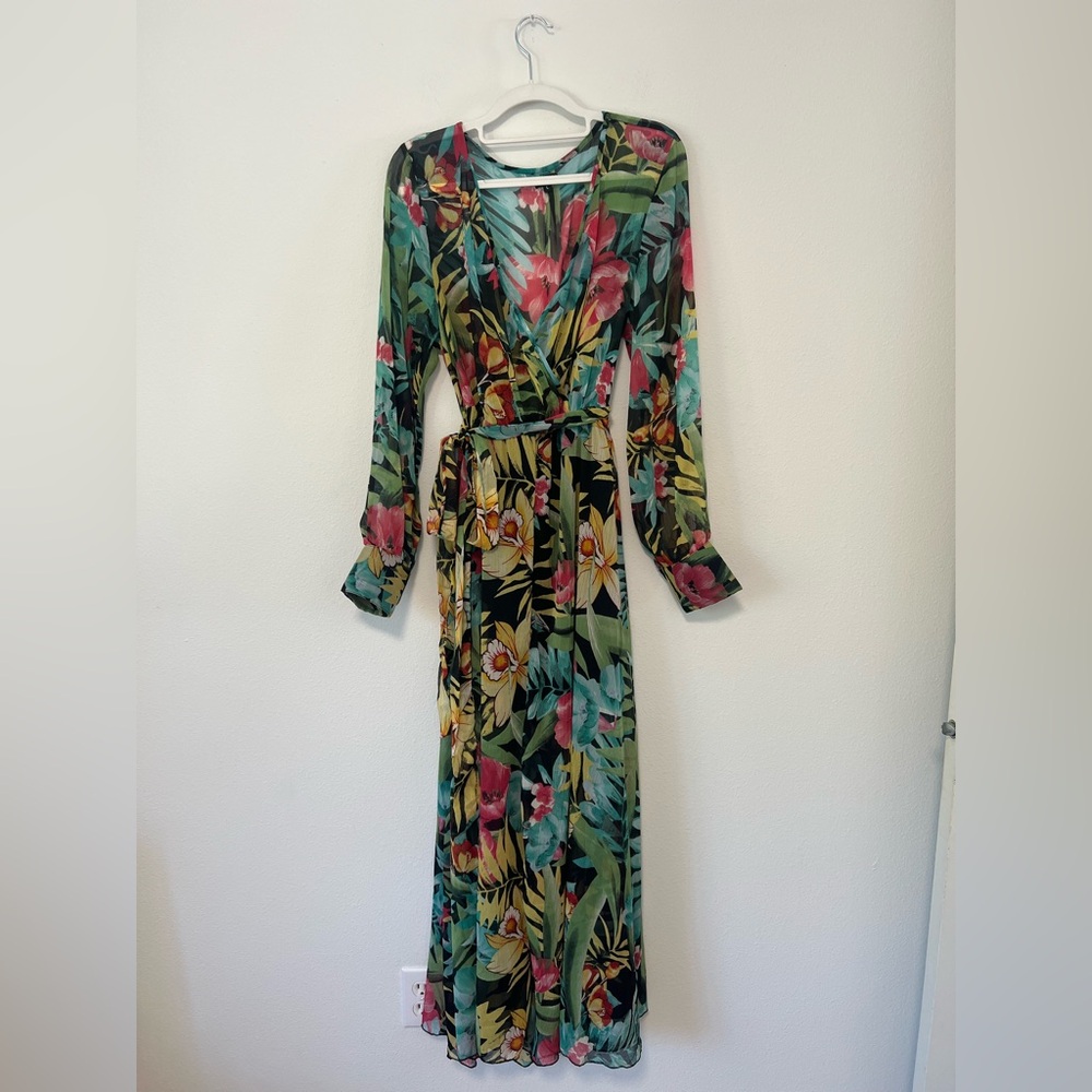 Spy Zone Exchange Tropical Floral Maxi Dress - Picture 3 of 12